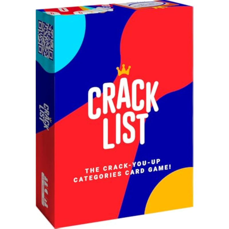 Crack List - The Crack-You-Up Categories Card Game | 2+ Players | Quick And Hilarious Game For Kids, Teens And Adults | Family Board Games