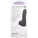 Doc Johnson Merci - The Really Big Dildo 12" - with XL Removable Vac-U-Lock Suction Cup - ULTRASKYN - for Adults Only, Black