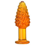 Crystal Glass Anal Butt Plug Trainer with Large Base for Men and Women - Unisex Adult Sex Toy
