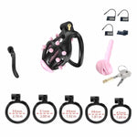 Male Chastity Cages Small Micro Penis Devices With Silicone Massage Points Lightweight 5 Sizes Rings 3D Printed Sex Bondage Adult Toys S