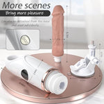 Sex Machine Thrusting Realistic Dildo For Women, 10 Vibrating & Thrusting Modes For G Spot Clitoral Anal Stimulation, Remote Control Silicone Sex Toys With Strong Suction Cup For Hands-Free Play