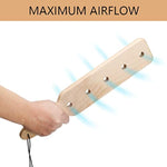 14Inch Wood Spanking Paddle For Adults, Wooden Paddle With 5 Holes For Bdsm Sex Play