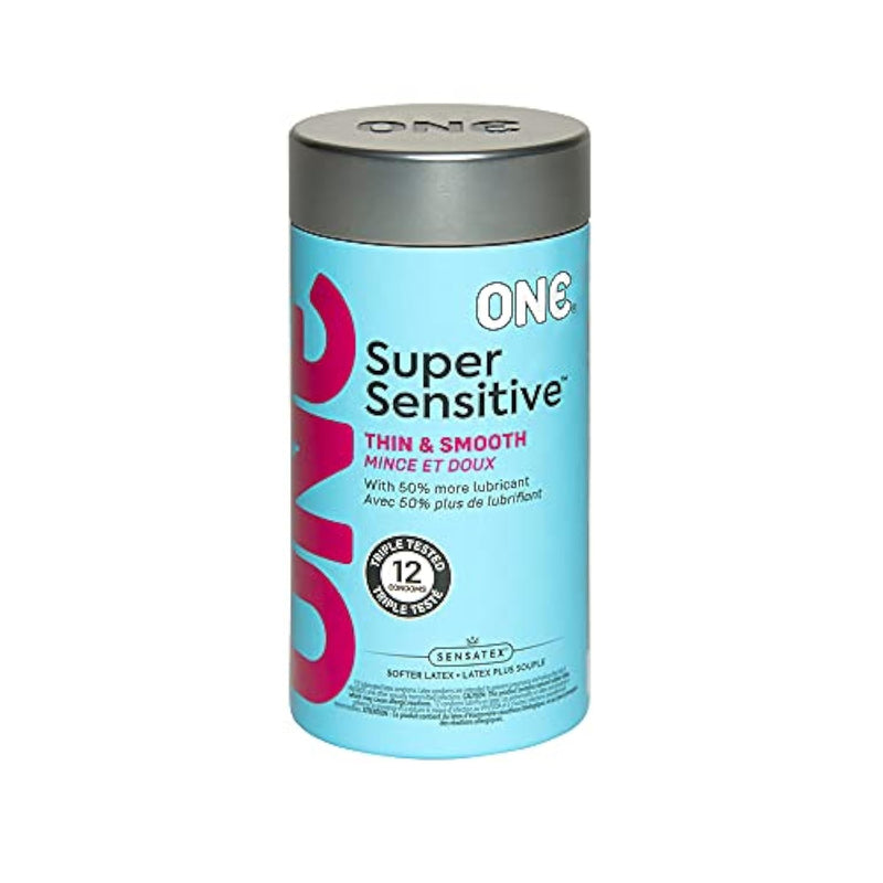 Condoms Super Sensitive | Extra Lubricated Latex Condoms 12 Pack