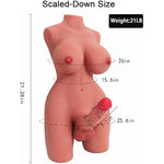 Sex Doll Shemale Torso With Realistic Dildo Breasts And Anal Sex, Transsexual Sex Dolls For Men Women Couple Unisex Masturbation Sex Fun, Adult Sex Toys Love Doll With Dildo Testicles And Anus, 21Lb