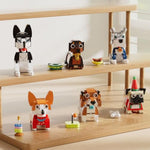 6Pack Party Favors Mini Dogs Building- Compatible With Lego Set For Boys 8-14, Adorable Animals Building Sets, Party Favors Birthday Gift For Kids 8-12 (754Pcs)