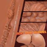 5Lb Male Sex Doll With Bubble Butt, Realistic Male Masturbator Stroker Pocket Pussy Ass With Lifelike Testicles & Tight Anus For Men Masturbation, Adult Sex Dolls Torso For Gay With 3D Anal Channel