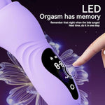 G Spot Vibrator Sex Toys-2 In 1 Adult Sex Toys 360° Rotation Vibrators With 9 Vibrating & 9 Massaging, Waterproof Clitoral Stimulator Dildo Rabbit Vibrator Women Sex Toy (Purple)