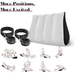 Sex Bondage Pillow Handcuffs Restraints Set - Bdsm Thigh Wrist Cuffs Inflatable Sex Position Pillow Sex Furniture Couples Toy Bdsm Bondage Restraint Kit Adult Sex Toys For Women And Couples(Gray)