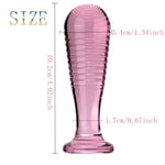 Crystal Glass Anal Pleasure Wand for Men and Women - Prostate Massager and G-Spot Dildo
