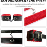 Sex Toys Bdsm Bondage Restraints With Handcuffs Ankle Cuffs Thigh Cuffs Restraint Kits Stainless Steel Tube Bdsm For Adult Couple Beginner Game Play