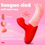 Sucking Vibrator, 10 Suction Vibrator Functions, Tongue Toy For Women, Tongue Vibrator, G-Spot And Clitoral Stimulator, Couples Sex Toys, Adult Toys, Soft Silicone, X-Large Size.