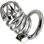Male Breathable Chastity Cage Stainless Steel Device Belt Urethral Tube Bondage Fetish (50Mm)