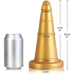 Super Soft Liquid Silicone Anal Plug Ice Cream Cones Exterior Design Adult Toy Vaginal Massage Prostate Stimulation Double Use Butt Plug For Man Woman Couple Masturbation Dildo Sex Toy (L)