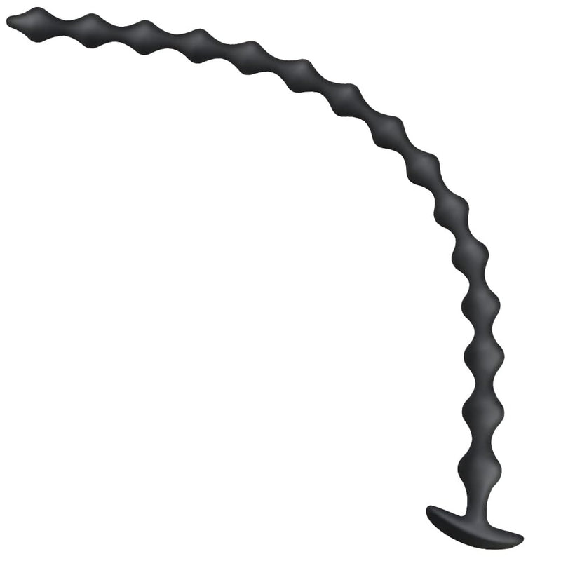 22.8 Inch Anal Beads Butt Plug With 15 Anal Balls Silicone Anal Chain Sex Toys Super Long Flexible Anal Plug For Men Women Couples Vaginal Anus Dilator Prostate Massage Adult Erotic Dildo