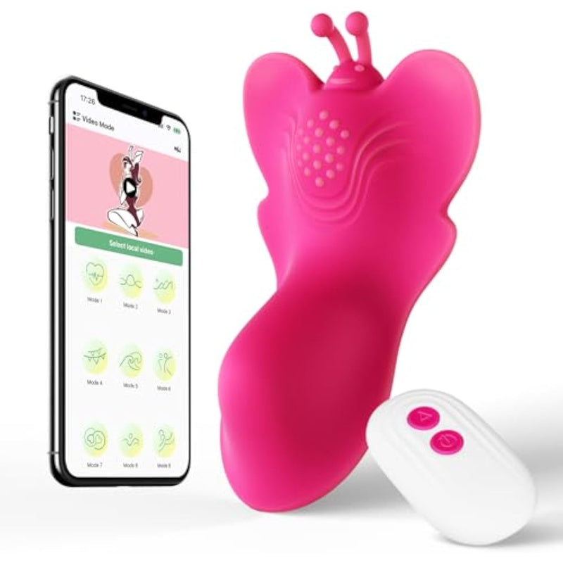 Wearable & Butterfly Vibrator– App Remote Control Panty Vibrator Stimulator Novelties Clitoral Toys With 9 Vibration Modes, Mini Discreet Adult Sex Toy For Women Couple Play