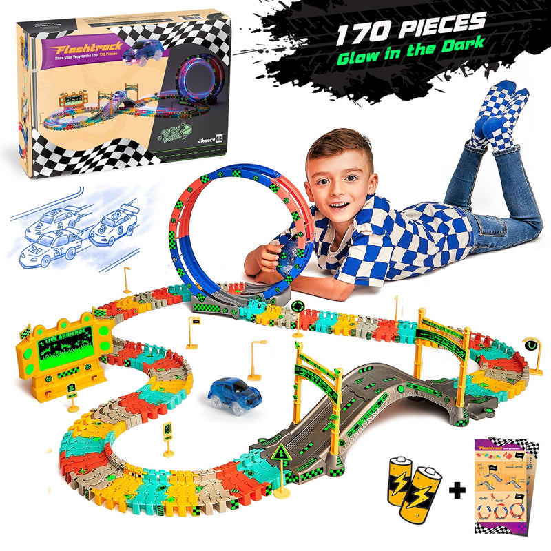 Stem Race Car Track Toy For Kids | Amazing Gift For Boys Girls Toddlers Ages 3 4 5 6 7