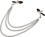 BDSM Nipple Clamps with Chain, Sex Toys for Men & Women, Fetish Bedroom Play