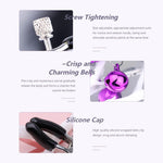 Adjustable Stainless Steel Nipple Clamps with Bells – Non-Piercing BDSM Play