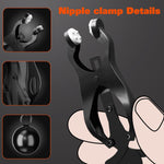 Adjustable Nipple Clamps with Metal Weights & Silicone Cushion – Sensory BDSM Play
