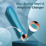 Powerful G-Spot & Anal Vibrator – 10 Modes, Soft Silicone, USB Rechargeable (Blue)