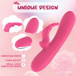 Rechargeable Rabbit Vibrator with Dual Motors & 10 Modes – Waterproof Silicone