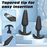 4-Piece Silicone Butt Plug Set – Beginner to Advanced Trainer Kit with Flared Base