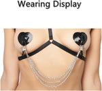 Adjustable Nipple Clamps with Chain – Sensory BDSM Restraint for Solo or Couples Play