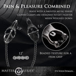 Noir Monarch Adjustable Nipple Vice – Elegant & Bold Restraint