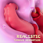 Thrusting Rose Vibrator – 10 Licking & Vibration Modes, G-Spot & Clit Stimulator