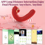 3-in-1 Thrusting Vibrator – APP-Controlled G-Spot & Clitoral Stimulator for Women