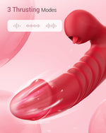 Spiral Thrusting Rabbit Vibrator – Clitoral & G-Spot Stimulator with 12 Modes