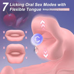 3-in-1 G-Spot Vibrator with 6 Wiggling, 7 Licking & 10 Vibration Modes for Women