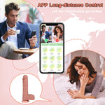 8.9" Thrusting Dildo Vibrator – App-Controlled G-Spot Toy with 9 Vibration Modes