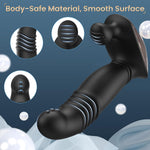 Thrusting Prostate Massager with 9 Vibration Modes, 3 Motors for Men & Couples