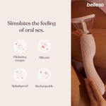 FlutterWand Silicone Vibrator | Clitoral & G-Spot Stimulator | Splashproof | USB Rechargeable