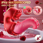 4-in-1 Tongue Vibrator – 10 Modes, G-Spot & Clit Stimulator, Rechargeable & Waterproof