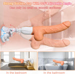 Realistic Thrusting Dildo with 10 Vibration Modes, Remote Control, Silicone