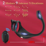 App-Controlled Vibrating Cock Ring & Bullet – Remote Prostate & Anal Sex Toy