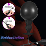 Silicone Inflatable Anal Plug with Pump & Quick Release Valve for Beginners