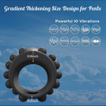 Vibrating Penis Sleeve Cock Ring for Men & Women – Girth Enhancer & G-Spot Toy