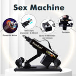 Thrusting Dildo Machine with Suction Cup Adapter & 7 Attachments, 3XLR Connector