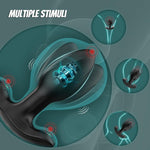 Vibrating Butt Plug Prostate Massager, 10 Modes with Remote Control for Couples