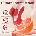 3-in-1 Finger Vibrator for Women, 10 Modes, Interchangeable Heads, Clitoral & G-Spot Stimulator, Mini Silicone Massager for Couples
