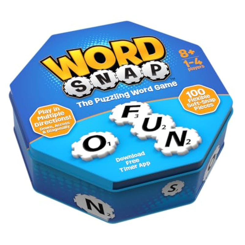 Word Strategy Game, Word Puzzle For Adults, Family, And Kids, Fun Game For Ages 8+, Travel Size, 1-4 Players