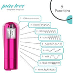 Pink Vibrating Strapless Strap On Silicone Dildo