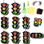 36 Sets Bible Traffic Light Suncatcher Craft Kit for Sunday School, Ages 4-12