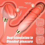 Thrusting Vibrator Dildo Adult Sex Toys - Powerful G Spot Vibrator Sex Toys With 10 Thrusting & 10 Vibrating Modes, Skin Friendly Nipple Anal Clitoral Stimulator For Female Women Couples Sex Toys