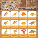 Dinosaur Eggs Toys, 12Pcs Dino Eggs Excavation Dig Kit, Dinosaur Fossil Digging Kit Toys For Kids, Dinosaur Party Favors, Archaeology Science Stem Christmas Birthday Easter Digging Gift For Boys Girls