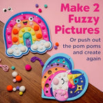 Magical Rainbow Unicorn Pom Pom Pictures Craft Kit for Preschool and Toddler Ages 3+