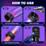 Penis Pump Male Sex Toys - Electric Vacuum And Water Cock Pump With 6 Penis Ring, 4 Pressure Levels, And 3 Smart Suction Training Modes Adult Sex Toys For Men Dick Enlarger Erection